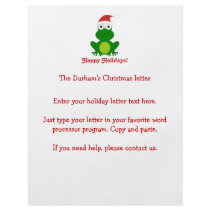 Hoppy Holidays Santa Frog Full Color Flyer