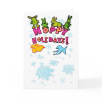 Hoppy Holidays Snowflakes cards