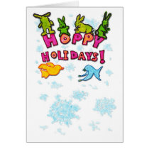 Hoppy Holidays Snowflakes cards