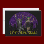 Hoppy Mew Year Invitation invitations