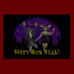 Hoppy Mew Year Poster posters