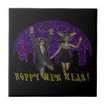 Hoppy Mew Year Tile tiles