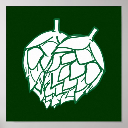 Hops wall hanging print
