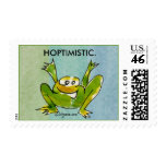 Hoptimistic Cartoon Frog -3 Postage stamps