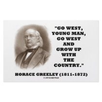 Horace Greeley Go West Young Man Go West Customized Stationery