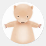 Horace the Hamster - white Round Sticker