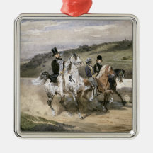 Horace Vernet and his Children Ornament