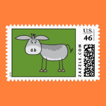 Horatio Donkey Postage Stamp stamps