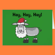 Horatio Donkey Santa Card cards
