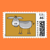 Horatio Donkey Smiling Postage Stamp stamps
