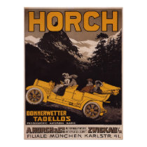 HORCH Automobile Advertising Poster posters