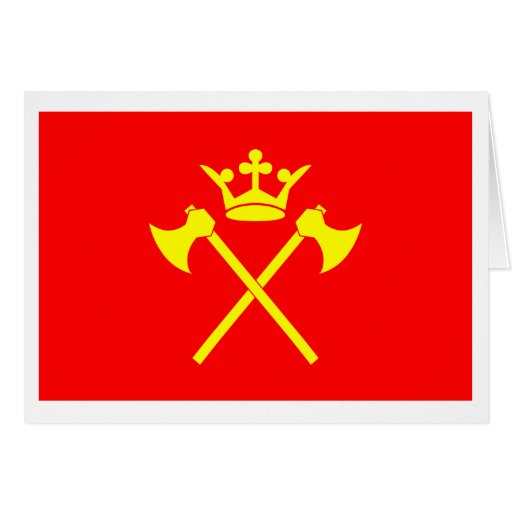 Hordaland flag greeting cards