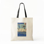 Horikiri iris garden by Ando, Hiroshige Ukiyoe Tote Bags