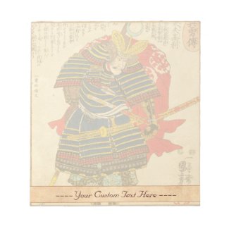 Horimoto Gidayû Takatoshi utagawa kuniyoshi Note Pad