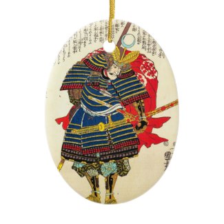 Horimoto Gidayû Takatoshi utagawa kuniyoshi Christmas Tree Ornament