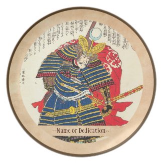 Horimoto Gidayû Takatoshi utagawa kuniyoshi Plates