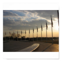 Horizon lined with Flags posters