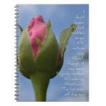Horizon Poem Rose Notebook
