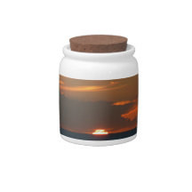 Horizon Sunset Candy Jar