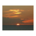 Horizon Sunset Tropical Landscape Wood Canvases