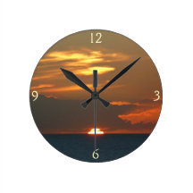 Horizon Sunset Wall Clock