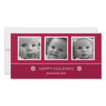 Horizontal 3-photo card