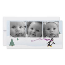 Horizontal 3-photo card photo cards