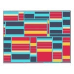 Horizontal and vertical stripes wood wall art