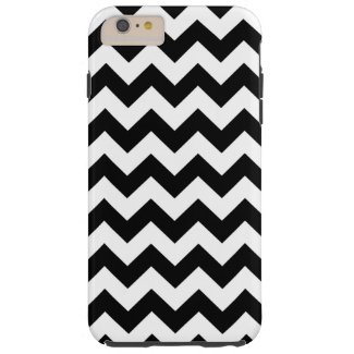 Horizontal Black & White Zigzag iPhone 6 Plus Case