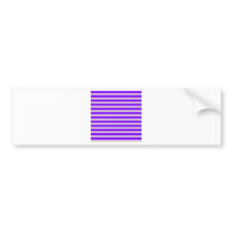 Horizontal BroadStripes-Violet2-Thistle and Violet Bumper Sticker