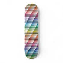Horizontal Colorful Skateboard by JKdesigns Horizontal Colorful Skateboard