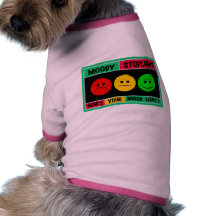 Horizontal Moody Stoplight Logo Dog Tee