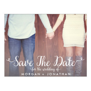 Horizontal Save The Date Postcard Template