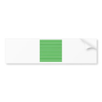 Horizontal Stripes - Offwhitegreen and Green Bumper Sticker