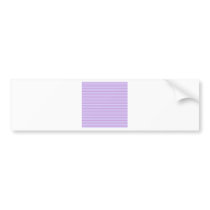 Horizontal Stripes - Wisteria and Pale Lavender Bumper Sticker