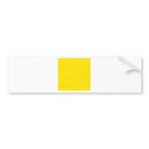 Horizontal Stripes -  Yellow and Tangerine Yellow Bumper Stickers