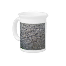 Horizontal texture of tree bark beverage pitchers
