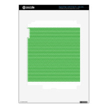 Horizontal Zigzag - Offwhitegreen and Green Skin For iPad 3