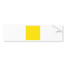 HorizontalBroadStripes-Yellow and Tangerine Yellow Bumper Stickers