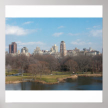 Horizonte de Manhattan del Central Park Posters