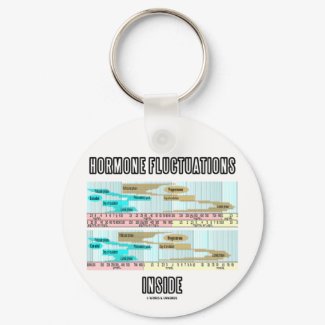 Hormone Fluctuations Inside (Menstrual Cycle) keychain