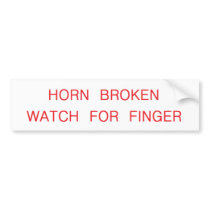 horn broken bumper stickers by theartshelf horn broken bumper stickers