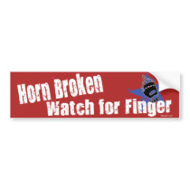 Horn Broken Bumper Sticker bumper stickers