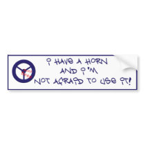 Horn Bumper Sticker bumper stickers