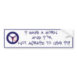 Horn Bumper Sticker