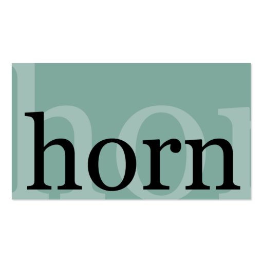 Horn Business Cards