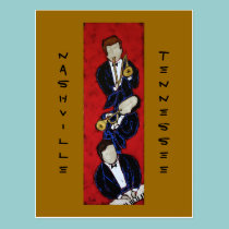 Horn Section with piano Nashville postcard postcards