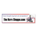 Horn Shoppe Bumpers Sticker bumper stickers by IowaBride Horn Shoppe Bumpers Sticker bumper stickers