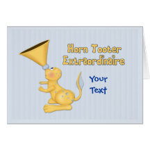 Horn Tooter Extraordinaire Card