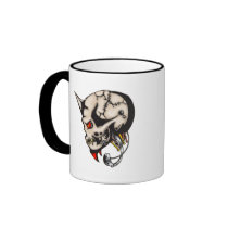 Horned Cyborg Robot mugs